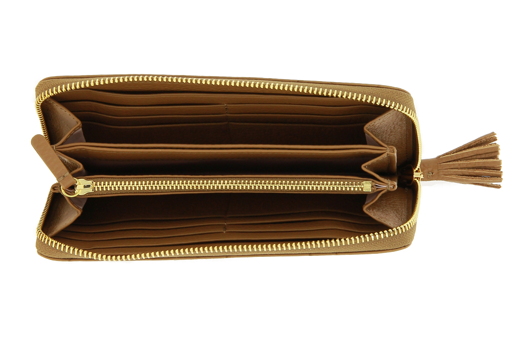 Coccinelle Portemonnaie TASSEL OSTRICH MARRONE