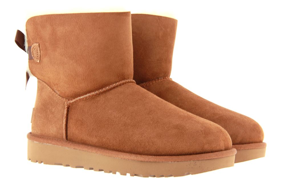 UGG Australia Boots MINI BAILEY BOW II CHESNUT  (40)