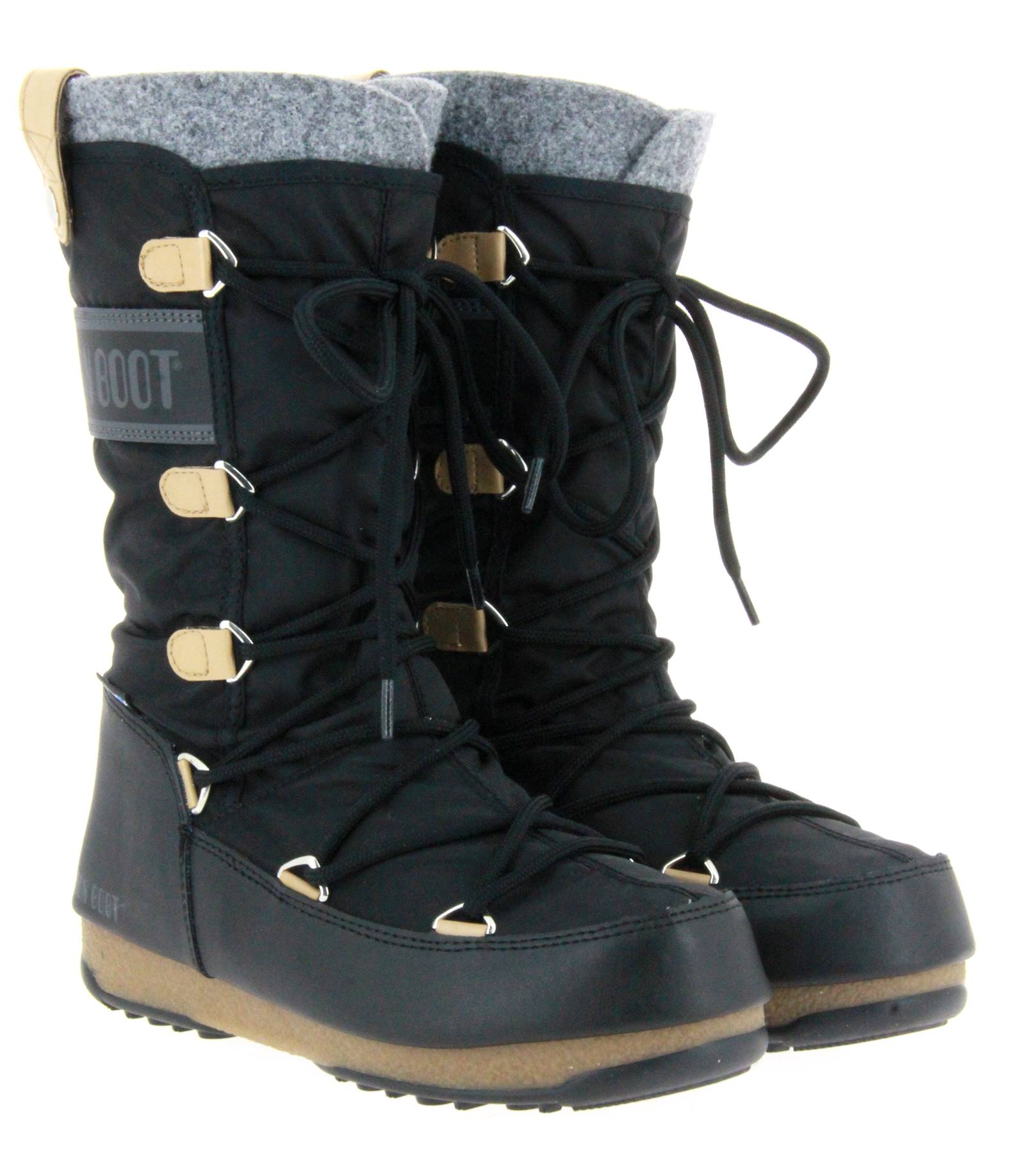 Moon Boot Snowboots MONACO FELT BLACK (41) Moon Boot Snowboots MONACO FELT BLACK (41)