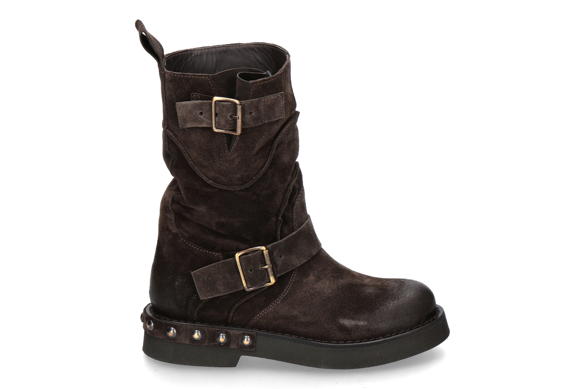 mimmù Stiefelette CAMOSCIO- dunkelbraun/ castagna