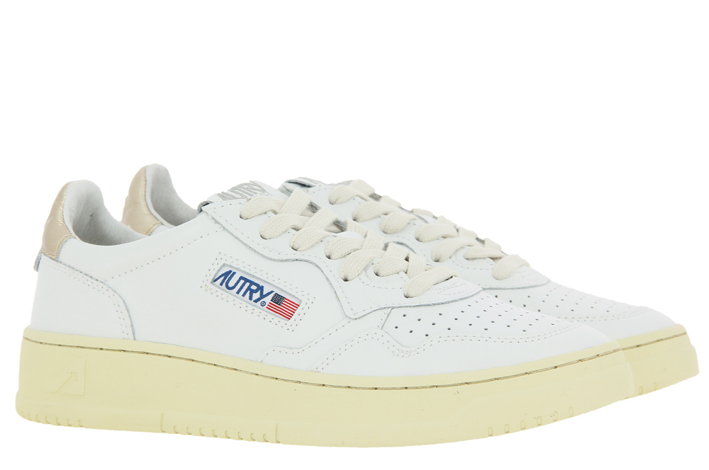 Autry Sneaker MEDALIST LOW LEATHER WHITE GOLD