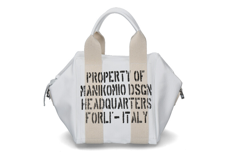 Manikomio Design Tasche ICON 24 LEATHER- weiss