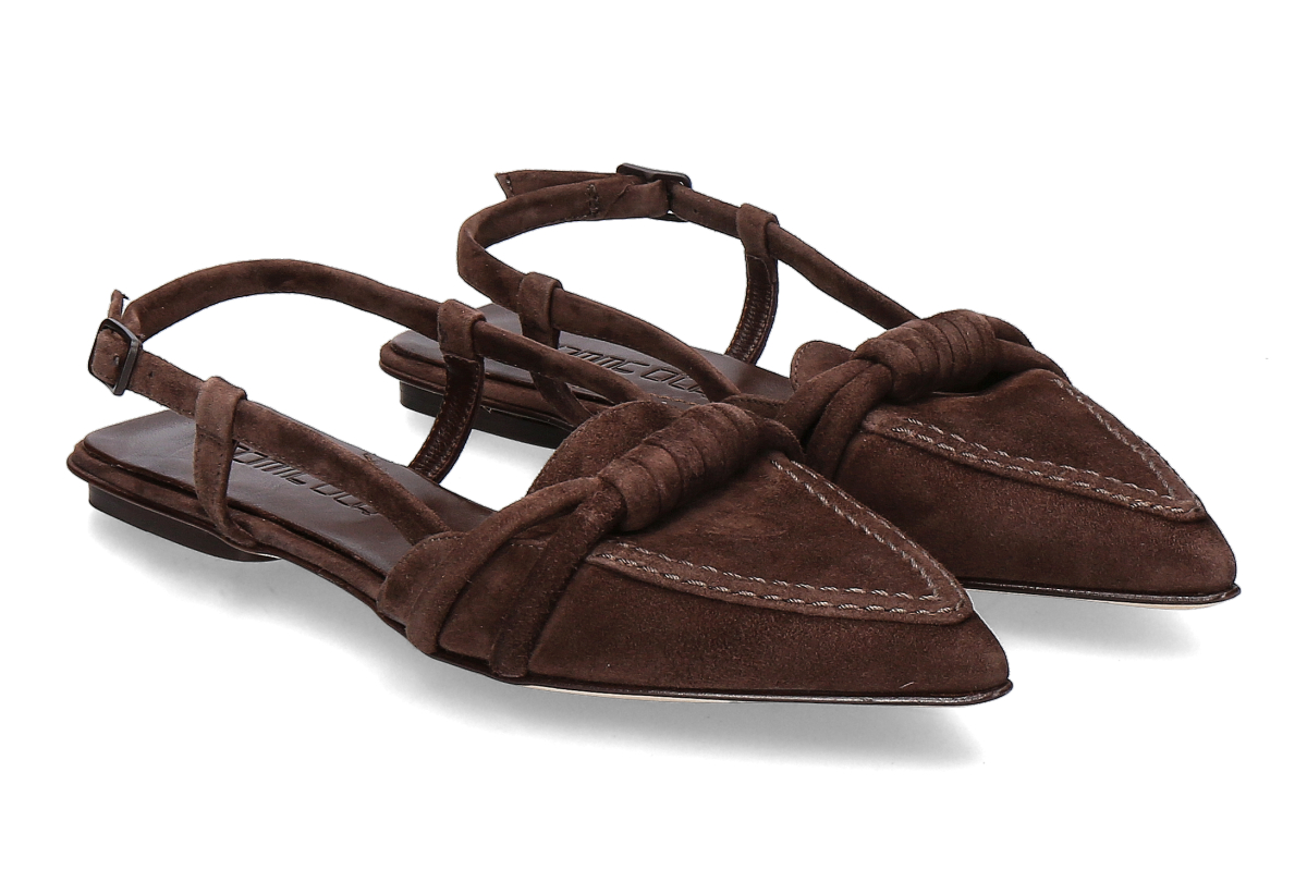 Pomme d'Or Slingballerina ANYA CAMOSCIO- espresso/ dunkelbraun