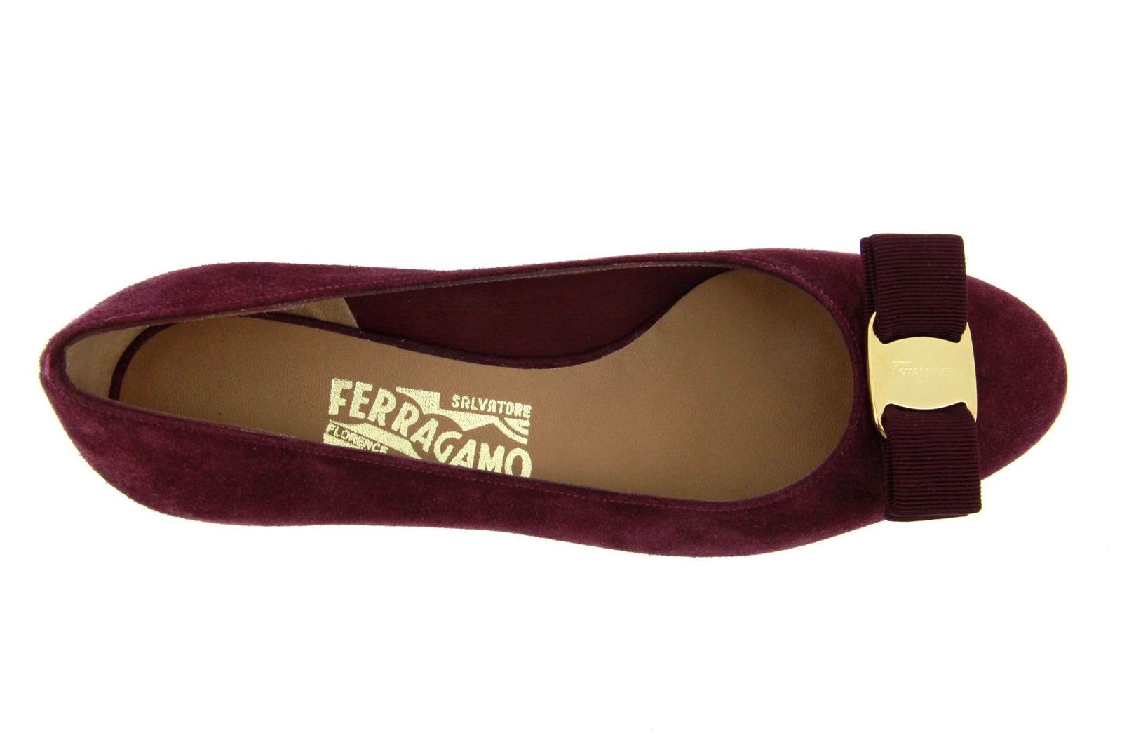 Salvatore Ferragamo Pumps VARA CAMOSCIO BAROLO (41)