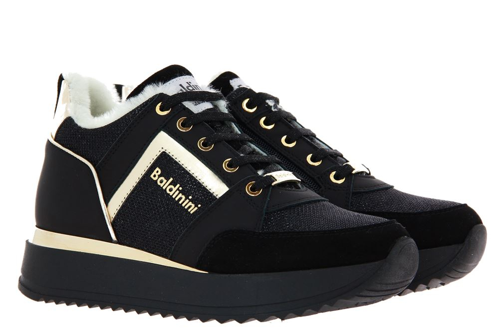 Baldinini Sneaker gefüttert CAMOSCIO NERO  (40)