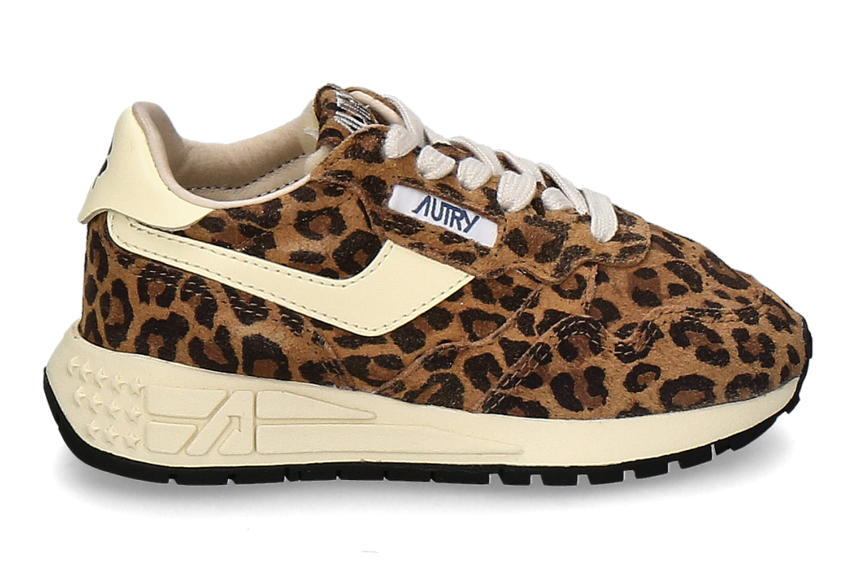 Autry Mädchen- Sneaker REELWIND LOW UJ02- leopard/ braun