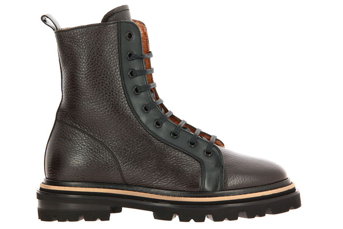 Camerlengo Stiefelette gefüttert CAIRO NATURALE TRESOR NERO (38)