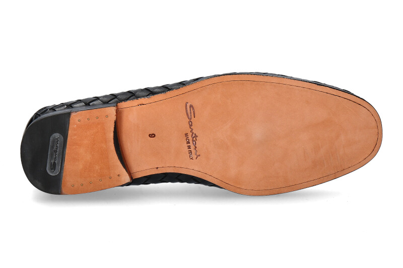 Santoni Slipper LEATHER BLACK (42½) Santoni Slipper LEATHER BLACK (42½)