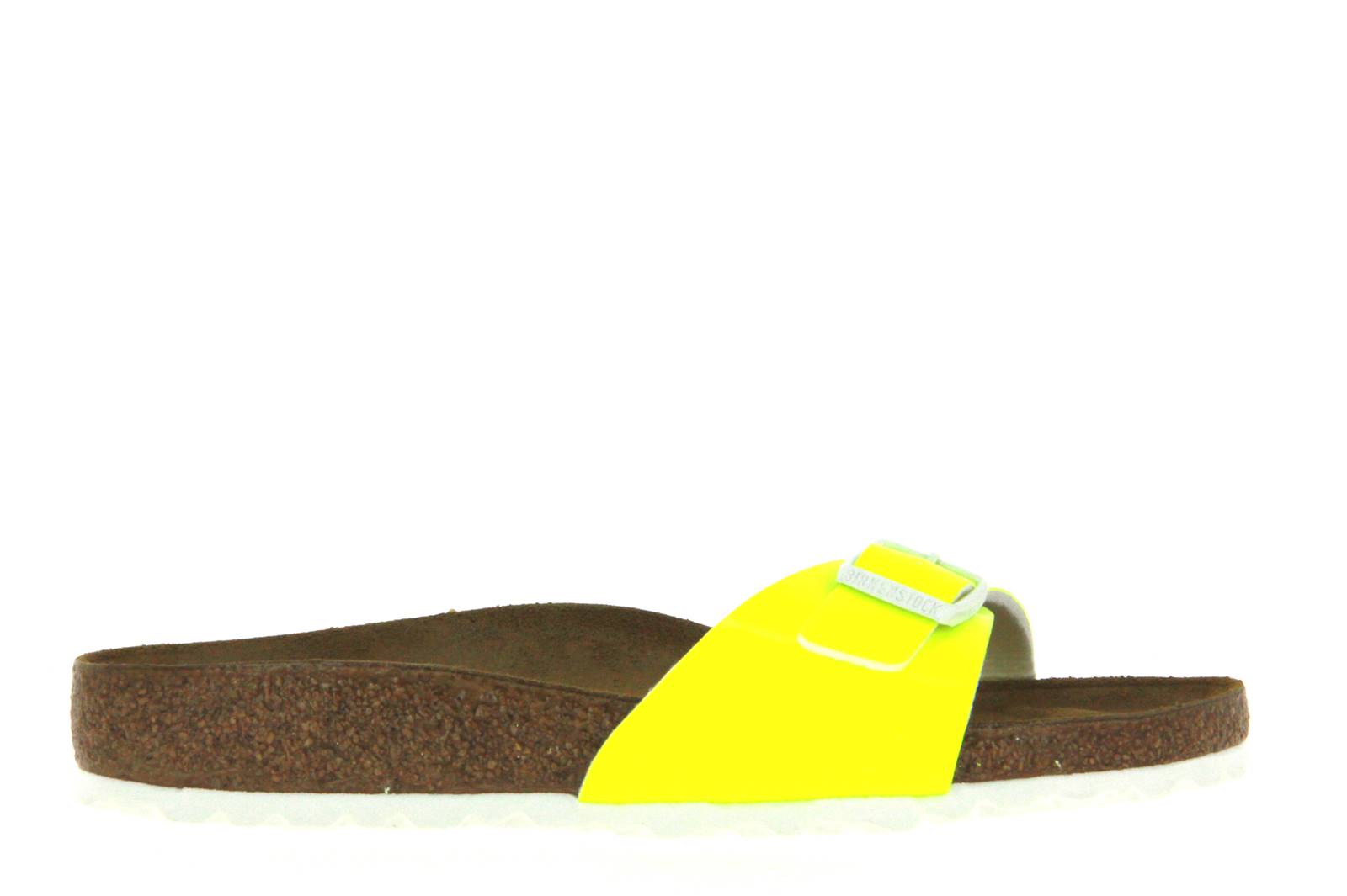 Birkenstock Pantolette MADRID SCHMAL PATENT NEON YELLOW (36)