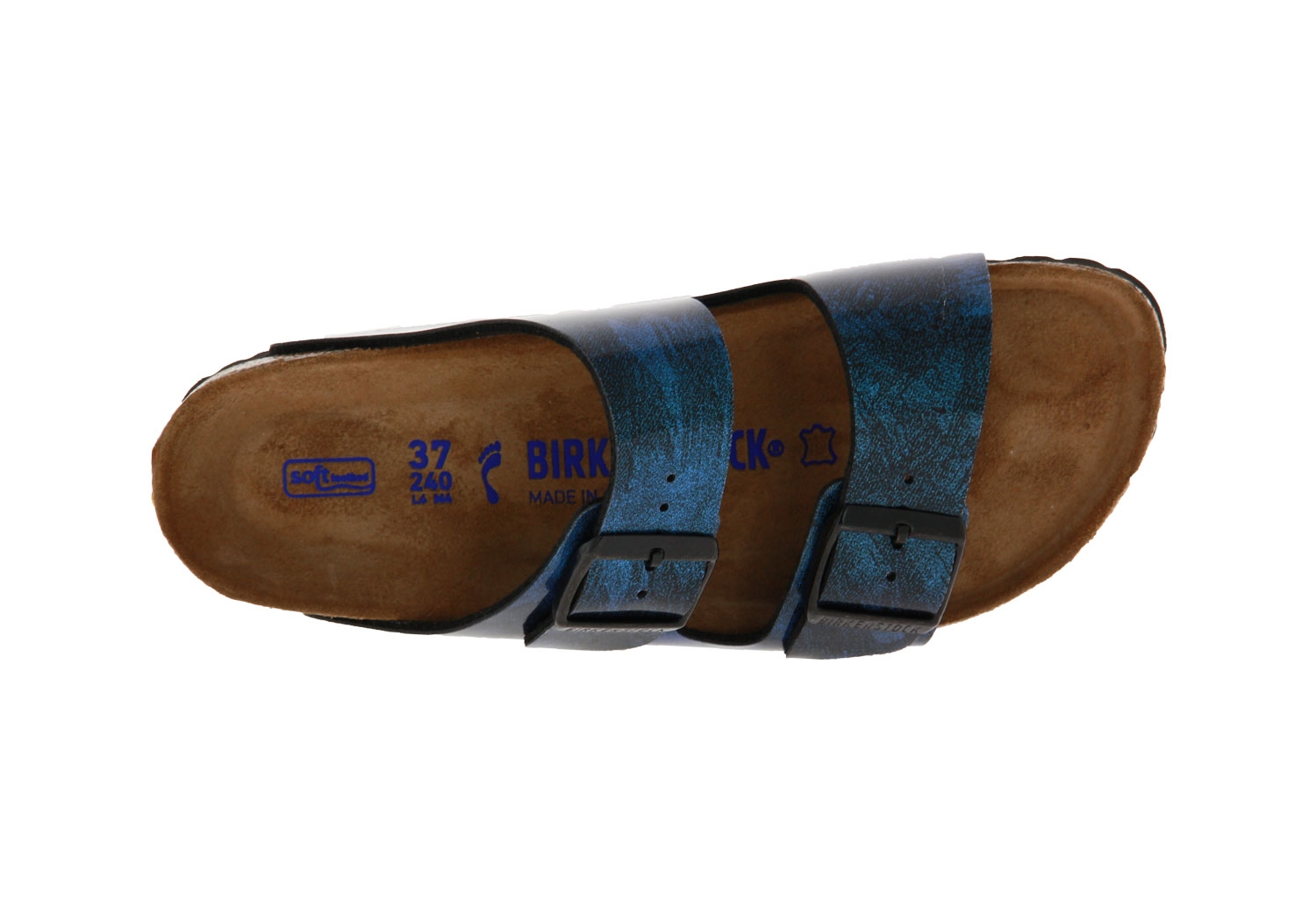 Birkenstock Pantolette ARIZONA SCHMAL IRIDE STRONG BLUE (40)