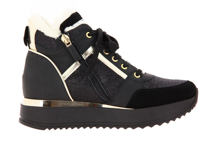 Baldinini Sneaker gefüttert CAMOSCIO NERO GOMMATO  (37 )