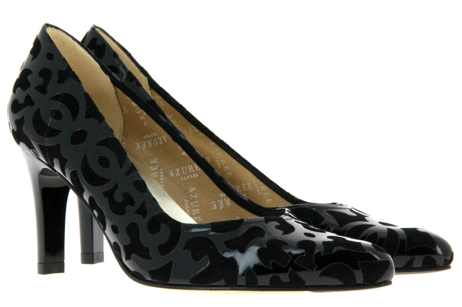 Azurée Cannes Pumps OGRA SCARLET NOIR (41) Azurée Cannes Pumps OGRA SCARLET NOIR (41)