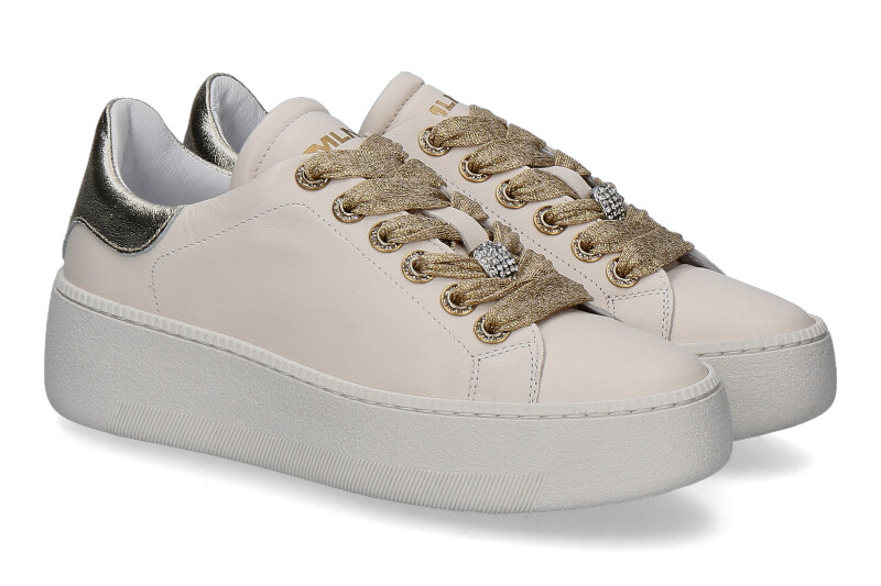 Meline Sneaker 8186 CRUDO PLATINO