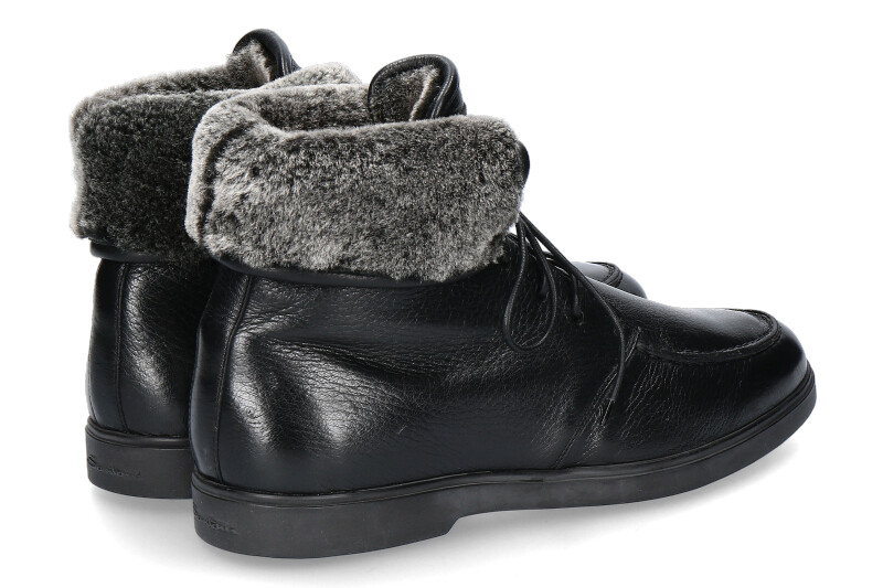 Santoni Stiefelette gefuttert CERVO NERO 44