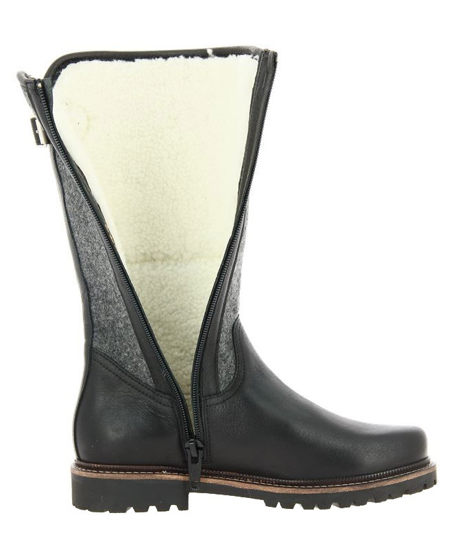 Dirndl + Bua Stiefel gefüttert PANIOLO LODEN SCHWARZ DUNKELGRAU (39) Dirndl + Bua Stiefel gefüttert PANIOLO LODEN SCHWARZ DUNKELGRAU (39)