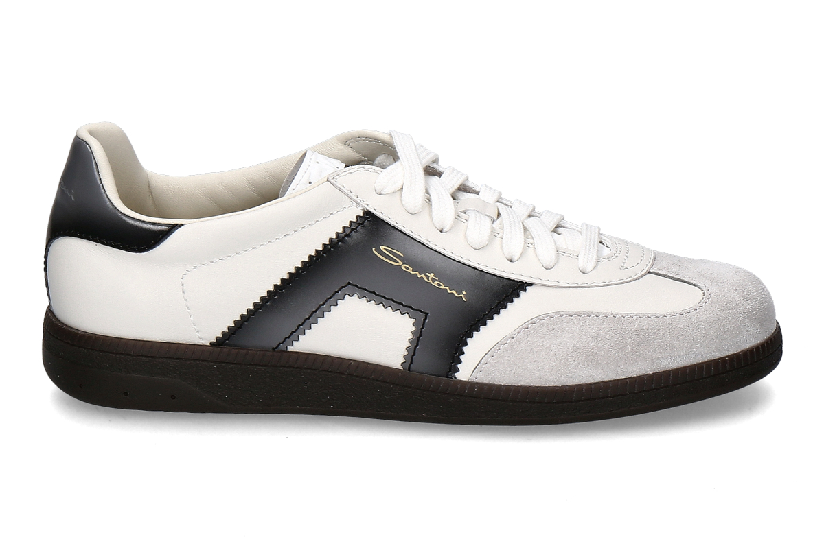 Santoni Herren- Sneaker DBS OLYMPIC- weiß/ grau/ schwarz