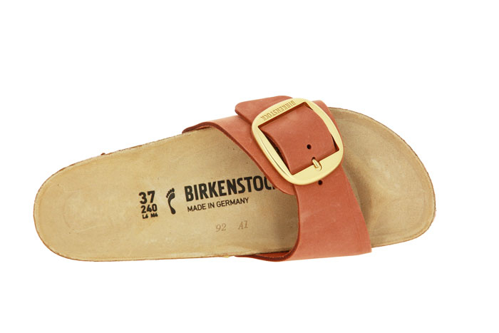 Birkenstock Pantolette SCHMAL MADRID BIG BUCKLE BRANDY (41)