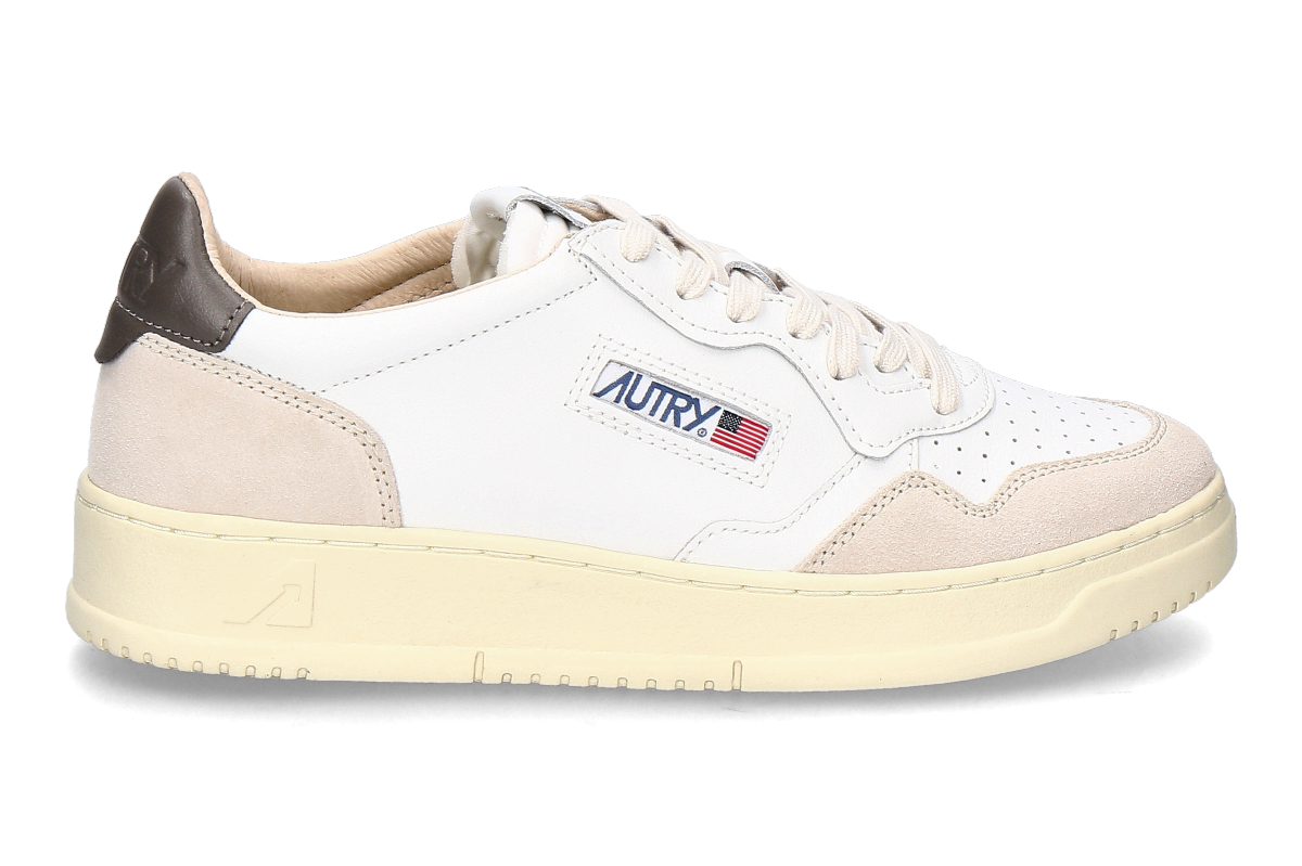 Autry Herren- Sneaker MEDALIST SUEDE LEATHER LS01- white/ morel grau