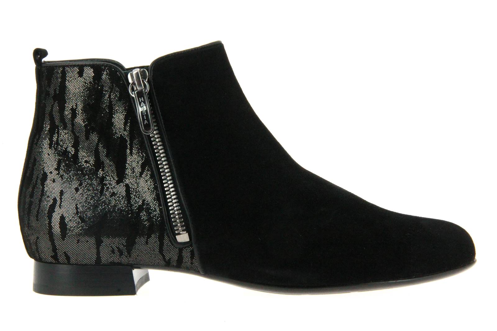 Hassia Stiefelette FERMO SAMTZIEGE BLACK (37 )