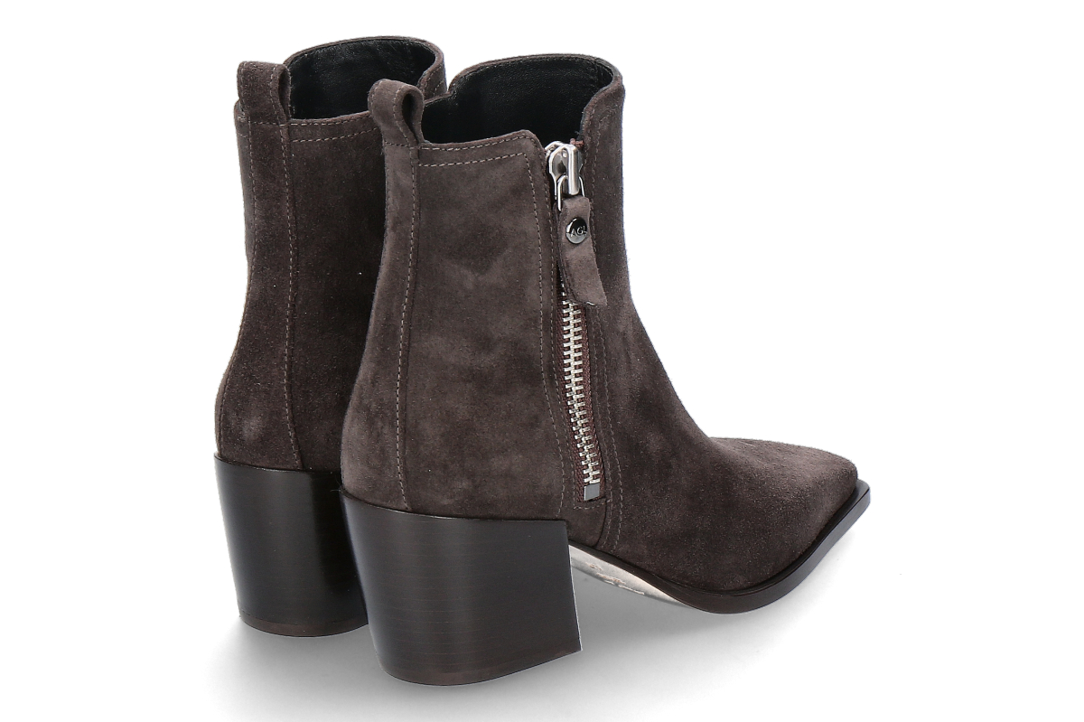 AGL Cowboy Bootie ABIGAIL zip- ebano_253300280_2