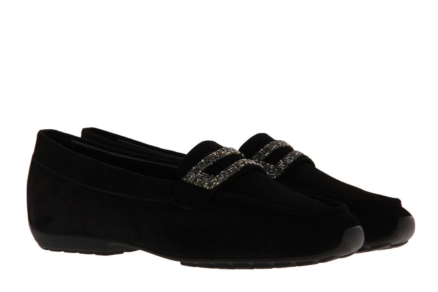 Mania Slipper CAMOSCIO NERO SWAROVSKI (37½)