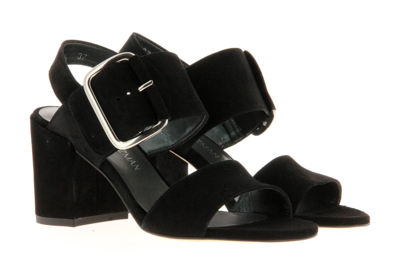 Stuart Weitzman Sandale CITYSANDAL BLACK SUEDE (40)