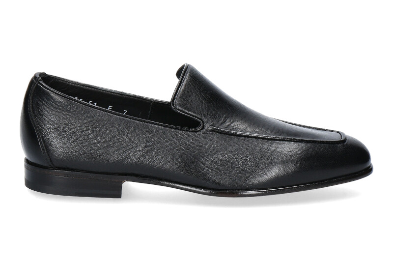 Santoni Slipper MCAG LEATHER BLACK (44)