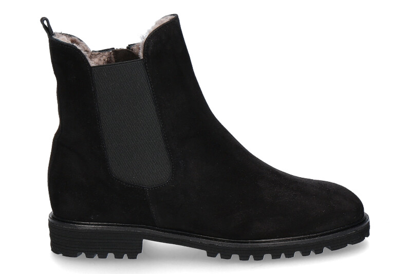 Brunate Stiefelette gefüttert TANK VELOURS SOFTY- schwarz 
