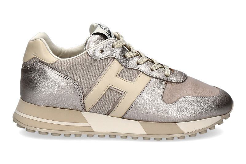 Hogan Sneaker H383 PELLE PLATINO BEIGE