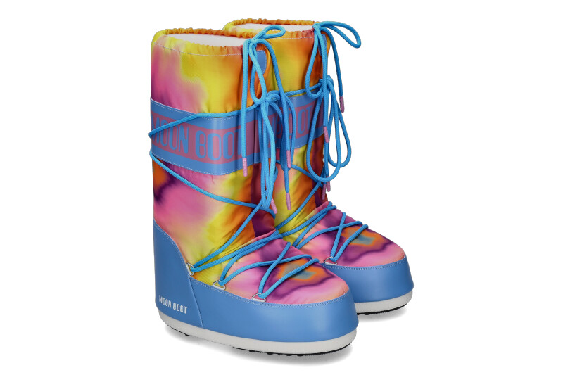 Moon Boot Snowboot ICON TIE DYE 001- alaskan blue