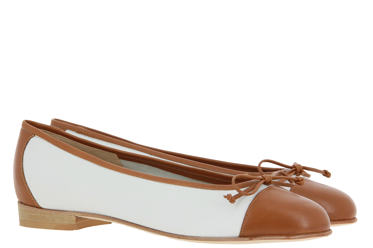 Lorbac Ballerina MOLLY BIANCO COGNAC