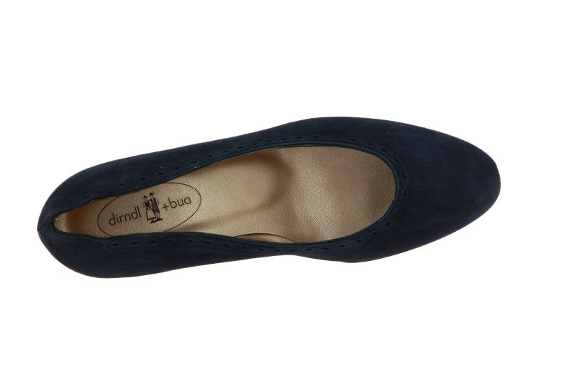 Dirndl + Bua Pumps ZIEGENVELOUR DUNKELBLAU (37½) Dirndl + Bua Pumps ZIEGENVELOUR DUNKELBLAU (37½)