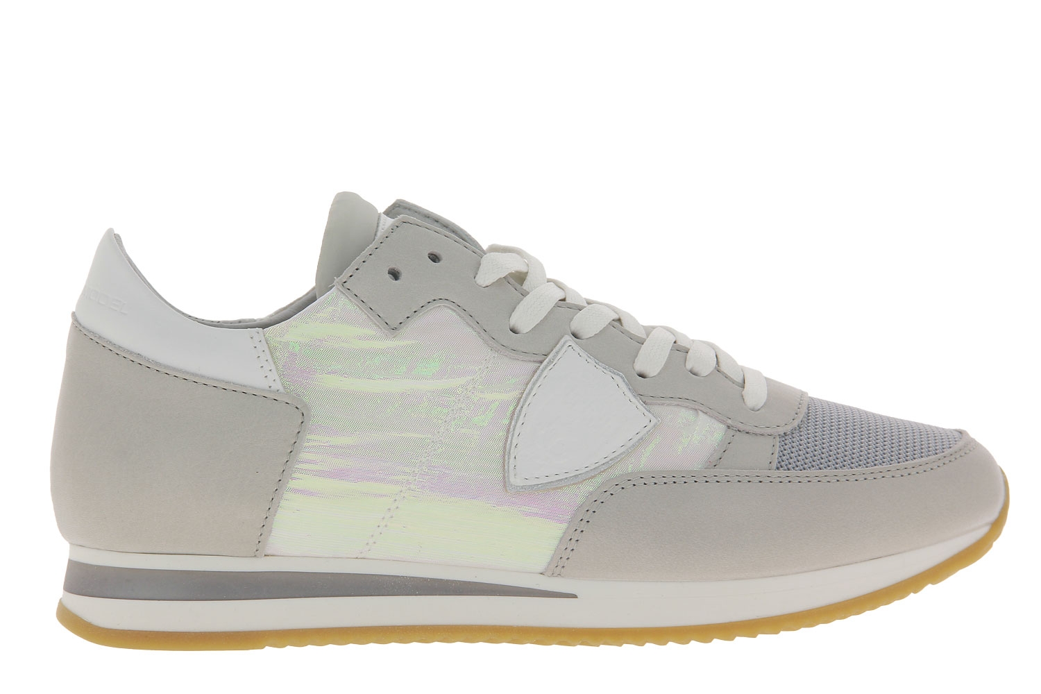 Philippe Model Sneaker TROPEZ IRIDESCENT VEAU ARGENT (37 )