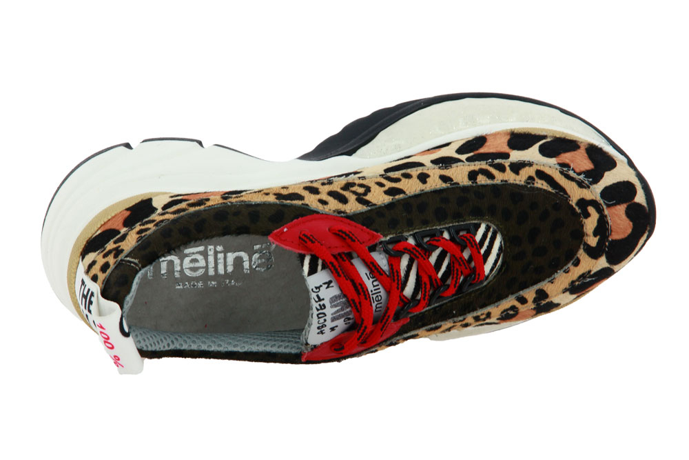 Méliné Sneaker MIX CAVALLINI LEOPARD ORO (38)