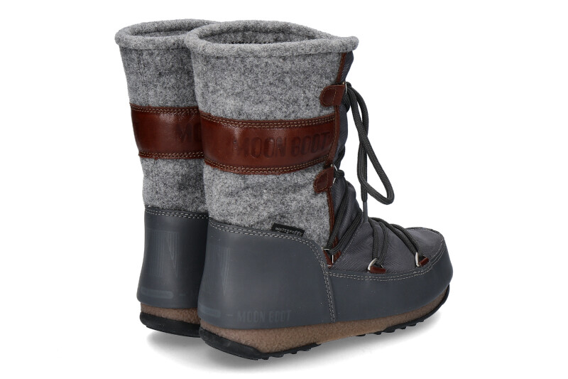 Moon Boot Snowboots VIENNA FELT GREY BROWN (37 )