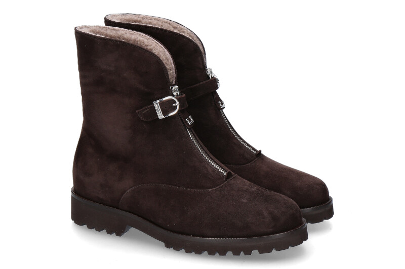 Unützer Stiefelette gefüttert CAMOSCIO AGNELLO TAUPE