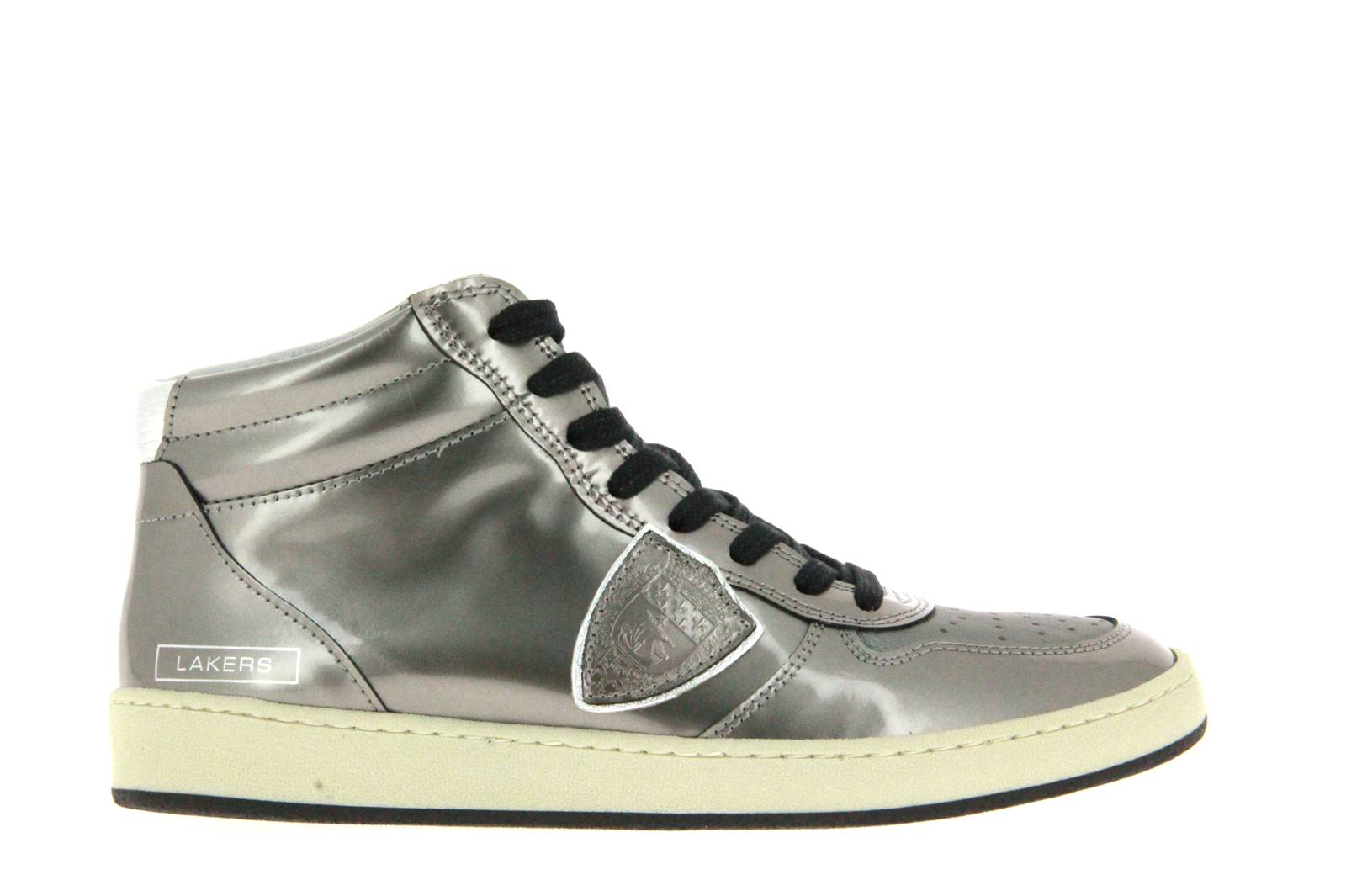 Philippe Model Sneaker LAKERS HIGH DONNA VERNISE SILVER (37 )