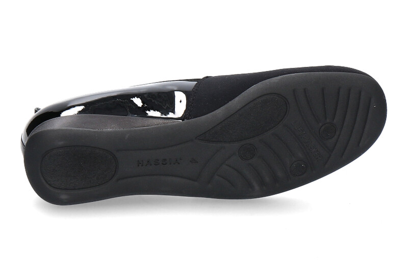 Hassia Slipper LACK STRETCH BLACK (39)