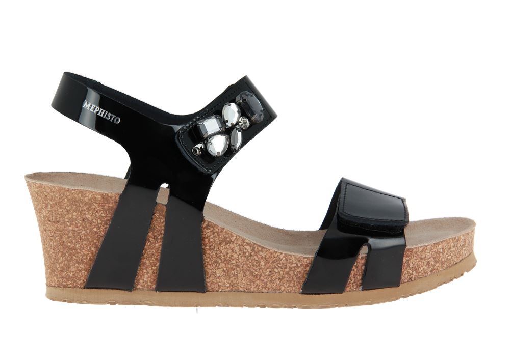 Mephisto Sandale LOTTIE BLACK VERNIS LUNEL (42)