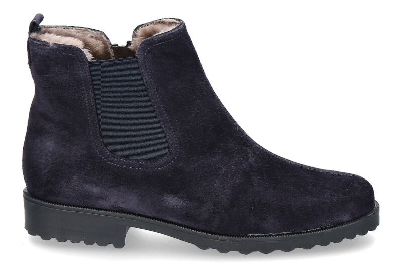 Brunate Stiefelette gefüttert DANY CAMOSCIO BLU ELASTICO NERO (37 )