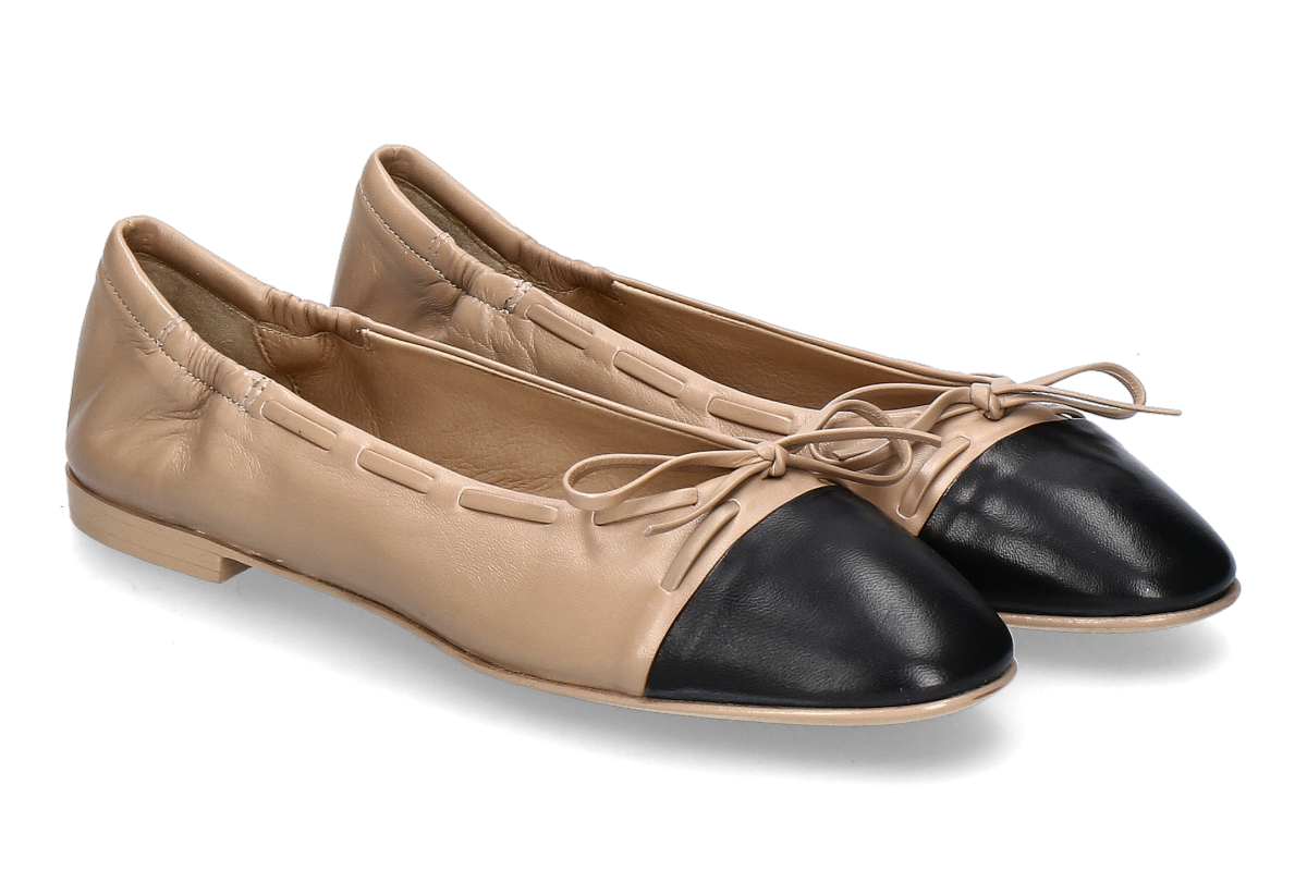 Pomme d' Or Ballerina GIORGIA GLOVE- nero/ mocha beige