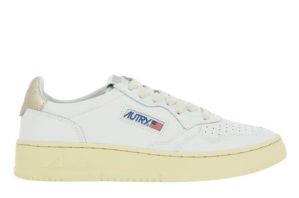 Autry Sneaker MEDALIST LOW LEATHER WHITE GOLD