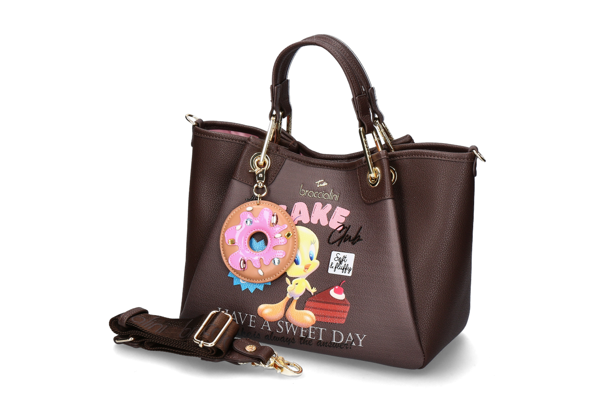 Braccialini Handtasche AMY TWEETY CAKE- brown/ braun