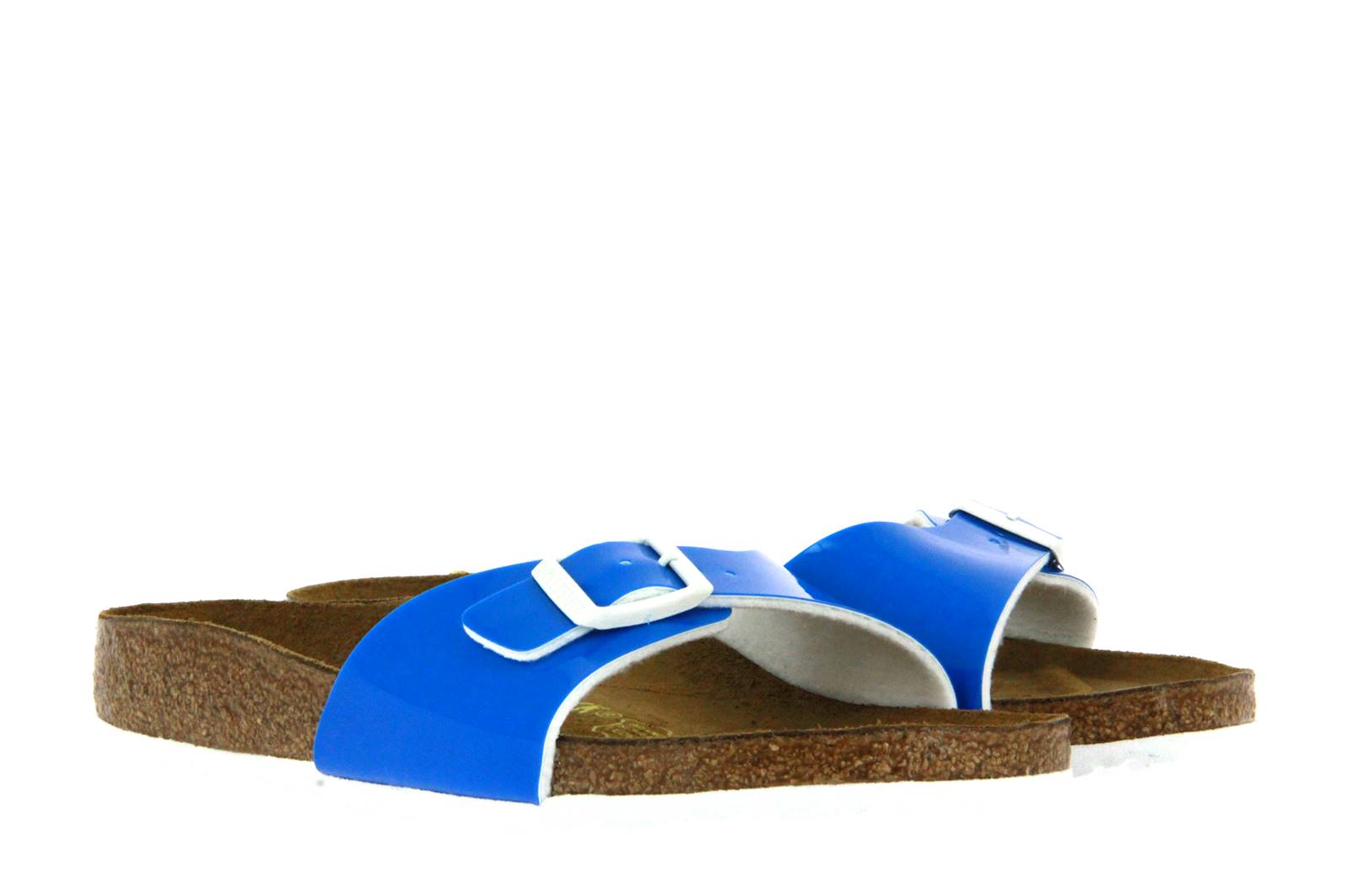 Birkenstock Pantolette MADRID SCHMAL PATENT NEON BLUE (36)