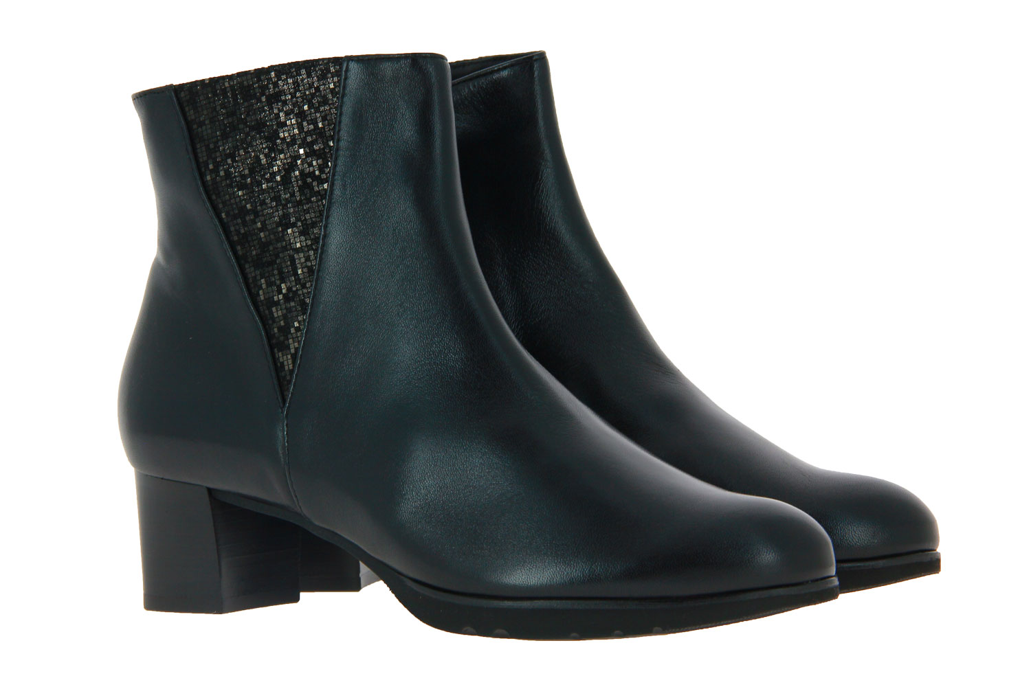 Hassia Stiefelette SEVILLA WEITE-G NAPPALUX BLACK ANTRACIT (40)