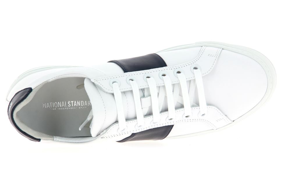 National Standard Sneaker WHITE NAVY BAND (43)