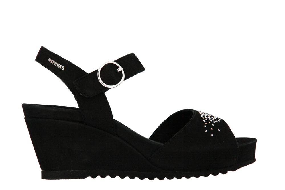 Mephisto Sandale GABY SPARK BLACK BUCKSOFT (39)