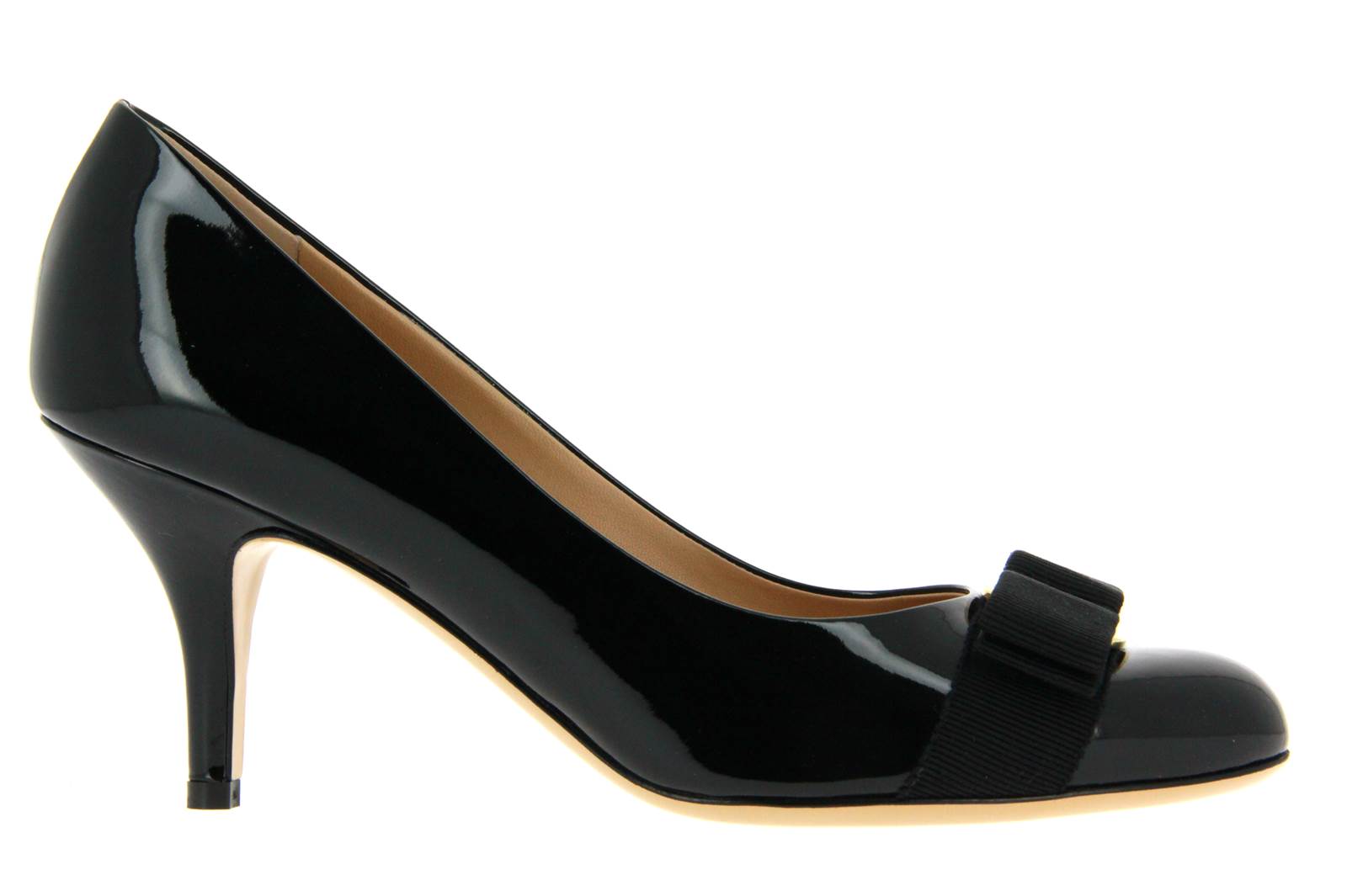 Salvatore Ferragamo Pumps CARLA PATENTCALF NERO (37½)