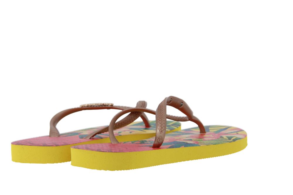 Havaianas Zehenstegsandale SLIM TROPICAL LIGHT YELLOW (39-40)