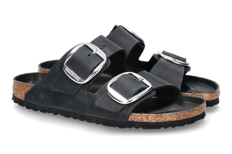 Birkenstock Pantolette SCHMAL ARIZONA BIG BUCKLE BLACK (41)